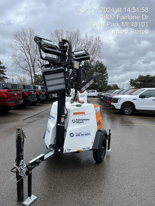 2024 Generac MLT2 Diesel, Flex Switch 120V Input, Powerzone Controller, 
(4) 320W LED Lights, 4kW Generator, 39.9 Gal Fuel Tank, 2" Ball, T3