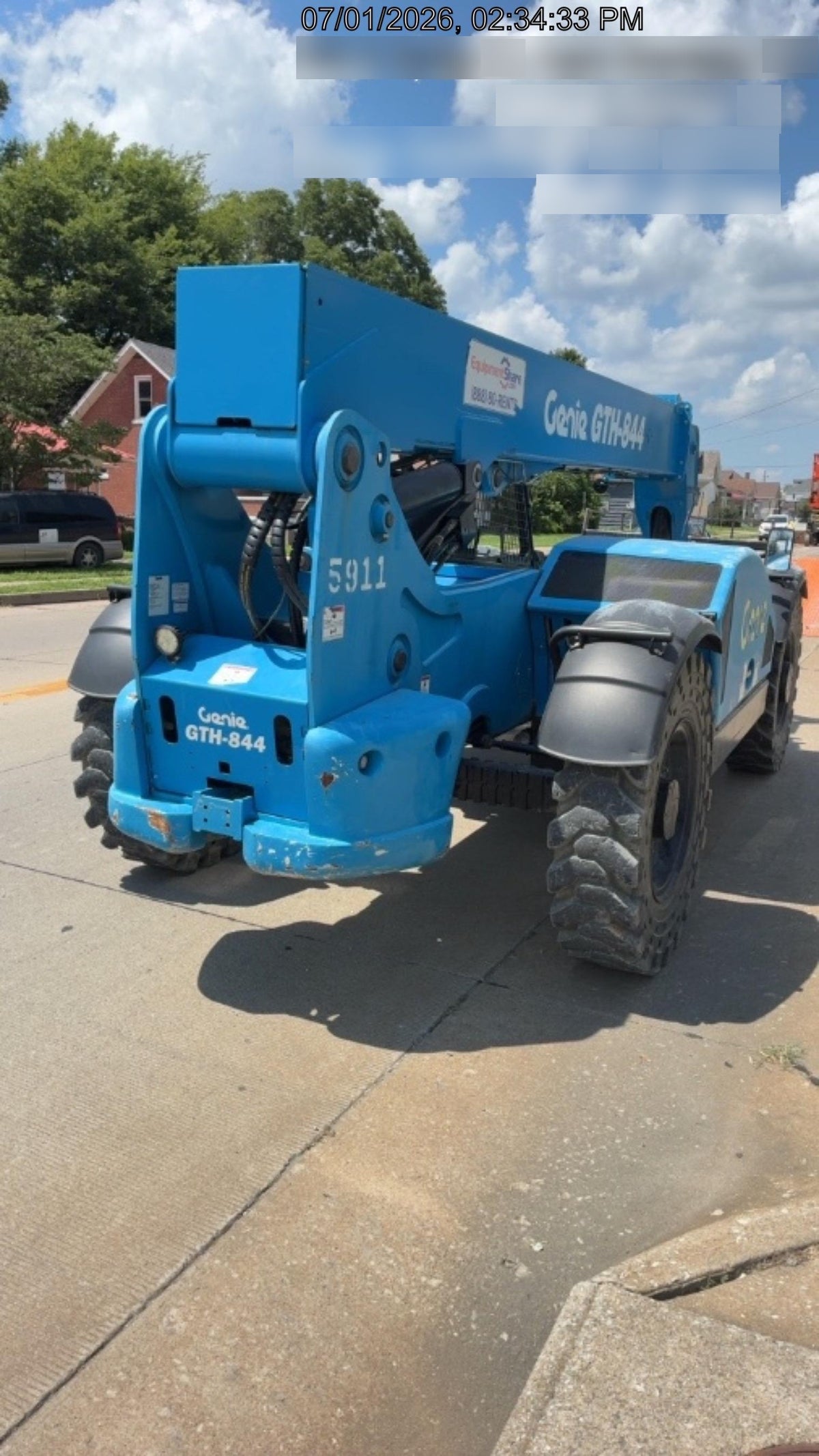 2017 Genie GTH-844 Genie GTH-844, Solid Tires, 60" carriage/forks, Open ROPS, Work Lights