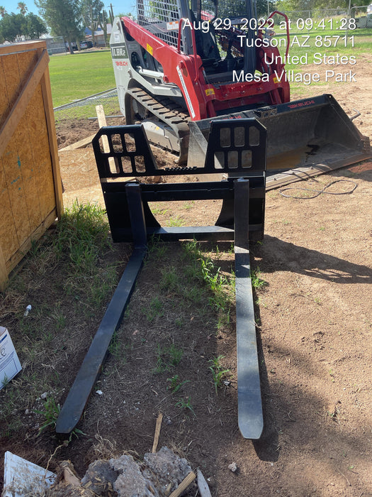 2021 FEMA 60" Skid Steer Forks FEMA