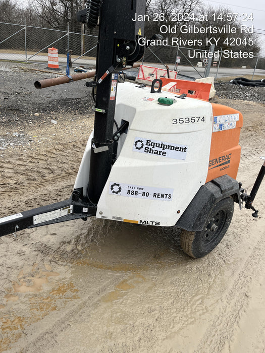 2023 Generac MLT2 Diesel, Flex Switch 120V Input, Powerzone Controller, (4) 320W LED Lights, 4kW Generator, 39.9 Gal Fuel Tank, 2" Ball, T3