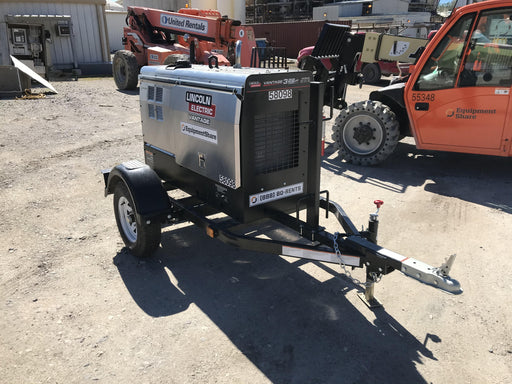 2019 Lincoln Electric Vantage 322 Welder Ready-Pak 3, Two wheel trailer, Fender and Light kit, Cable Rack