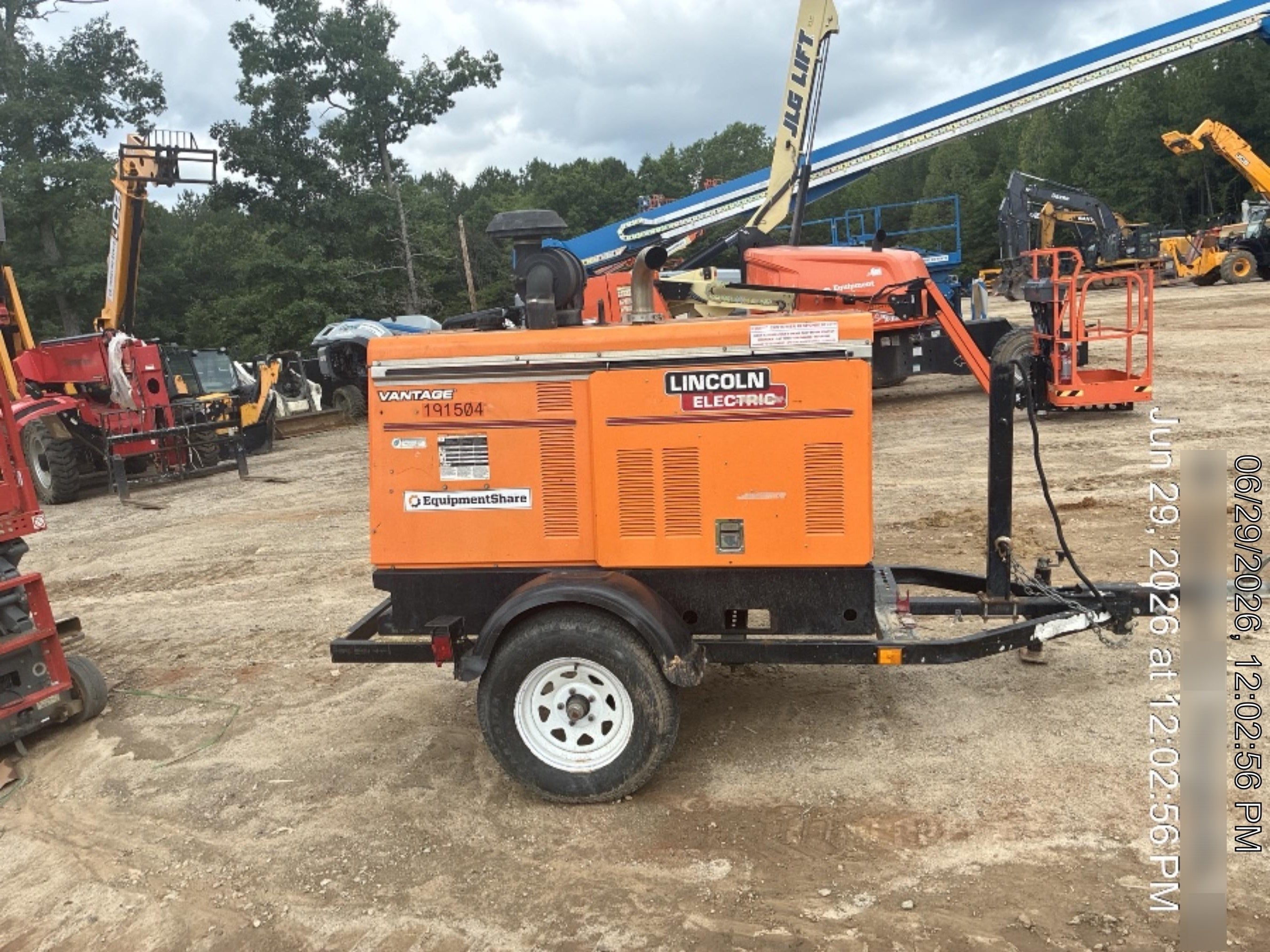 2021 Lincoln Electric Vantage 549X Ready Pak 3, ORANGE (includes trailer, cable rack, fender light kit)
