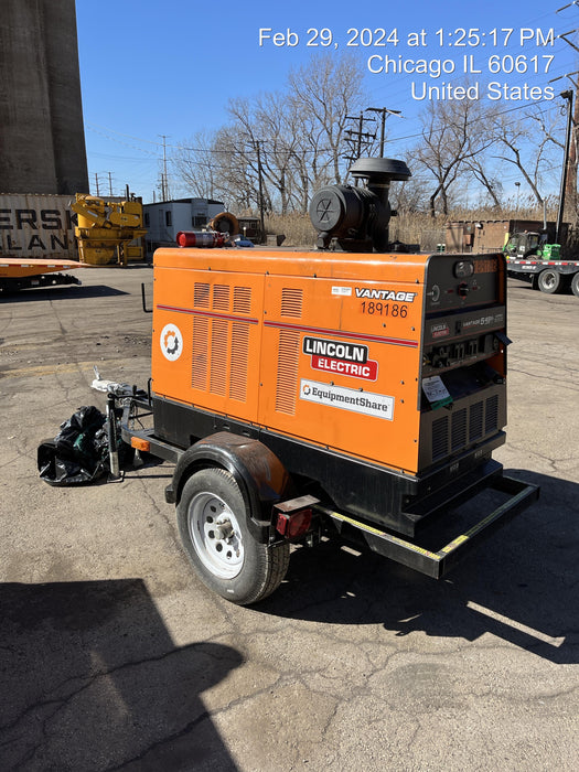 2021 Lincoln Electric Vantage 549X Ready Pak 3, ORANGE (includes trailer, cable rack, fender light kit)