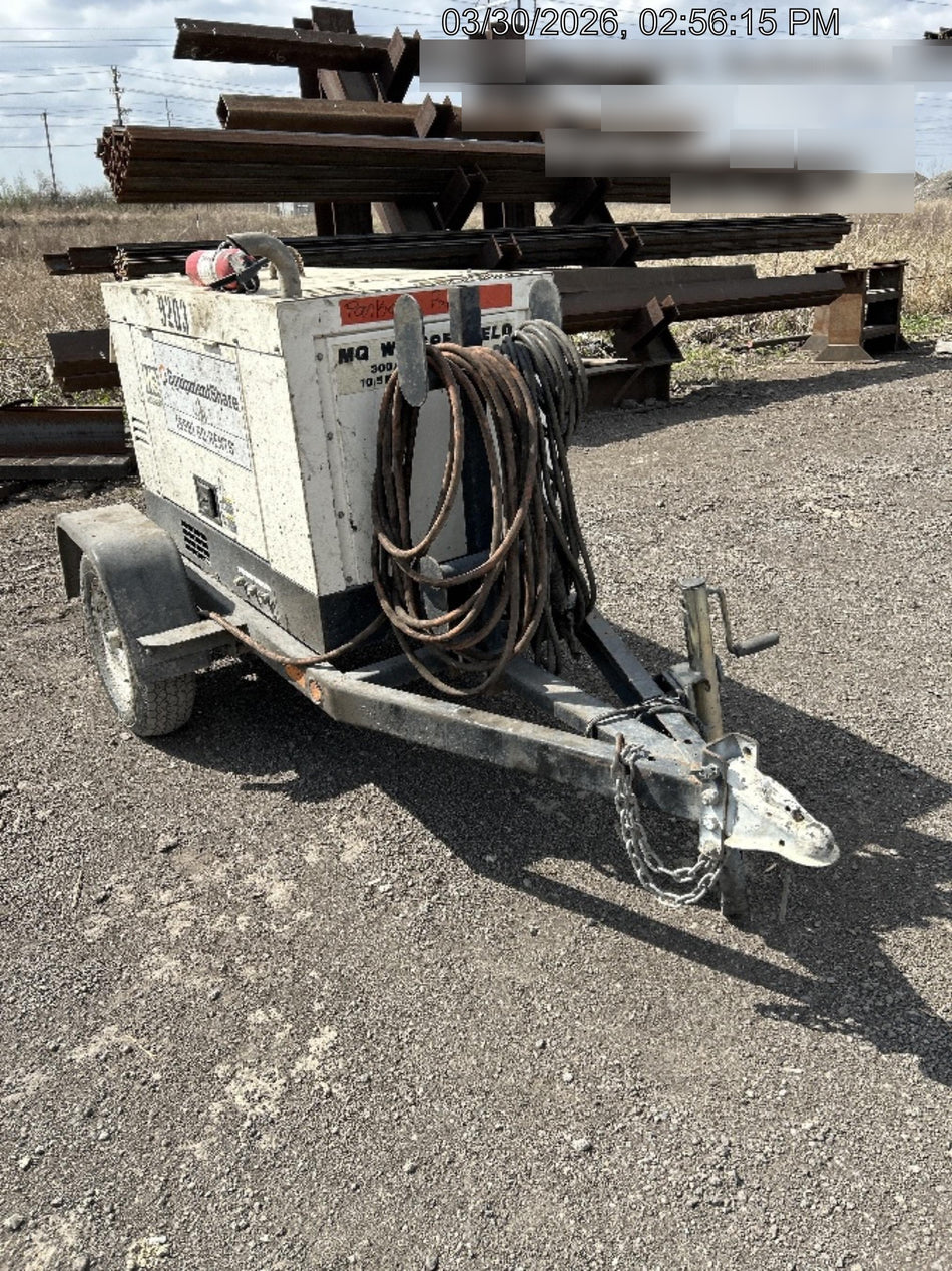 2018 Multiquip DLW300ESA1 Multiquip DLW300ESA1 300 Amp Welder w/Trailer, 100' of Lead, 50' of Ground, Wired Remotes