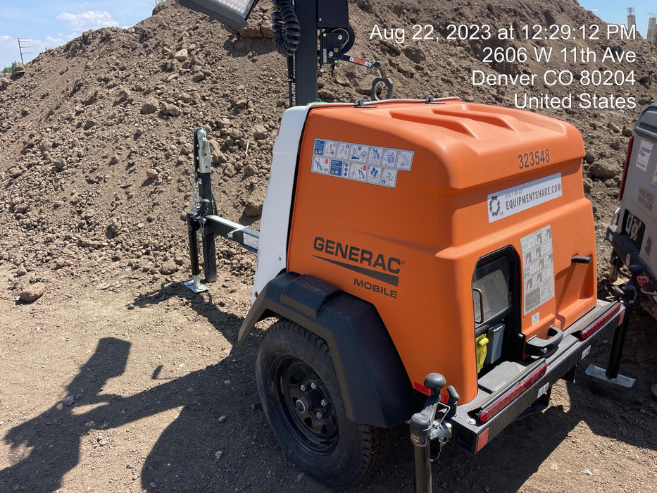 2023 Generac MLT2 Diesel, Flex Switch 120V Input, Powerzone Controller, (4) 320W LED Lights, 4kW Generator, 39.9 Gal Fuel Tank, 2" Ball, T3