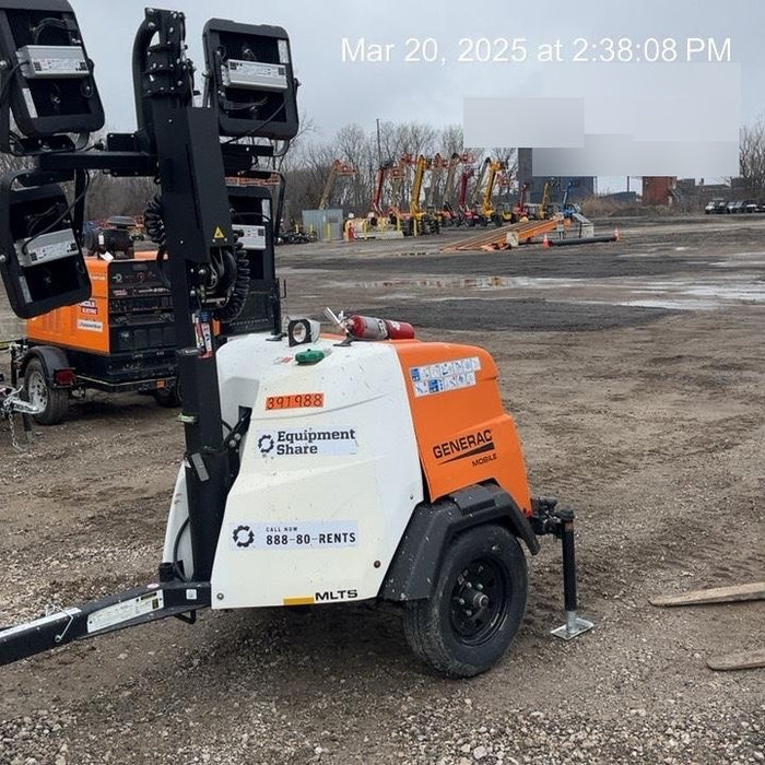 2024 Generac MLT2 Diesel, Flex Switch 120V Input, Powerzone Controller, 
(4) 320W LED Lights, 4kW Generator, 39.9 Gal Fuel Tank, 2" Ball, T3