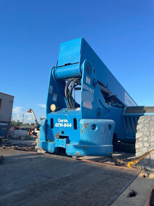 2019 Genie GTH-844 Canopy, Solid RT Tires, LED Work Lights, Beacon 60" QA Carriage, 48" Forks