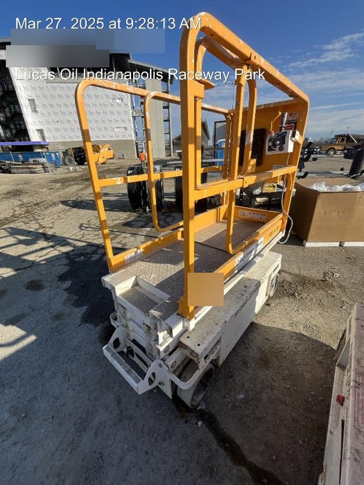 Custom Equipment HB-1430 <ul>
 <li>Hy-Brid Scissor Lift</li>
  <li>Platform capacity up to 670 lbs.</li>
  <li>Working height up to 20 ft</li>
  <li>Weighs under 1,700 lbs.</li>
  <li>Non-marking wheels </li>
</ul>