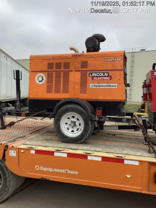 2021 Lincoln Electric Vantage 549X Ready Pak 3, ORANGE (includes trailer, cable rack, fender light kit)