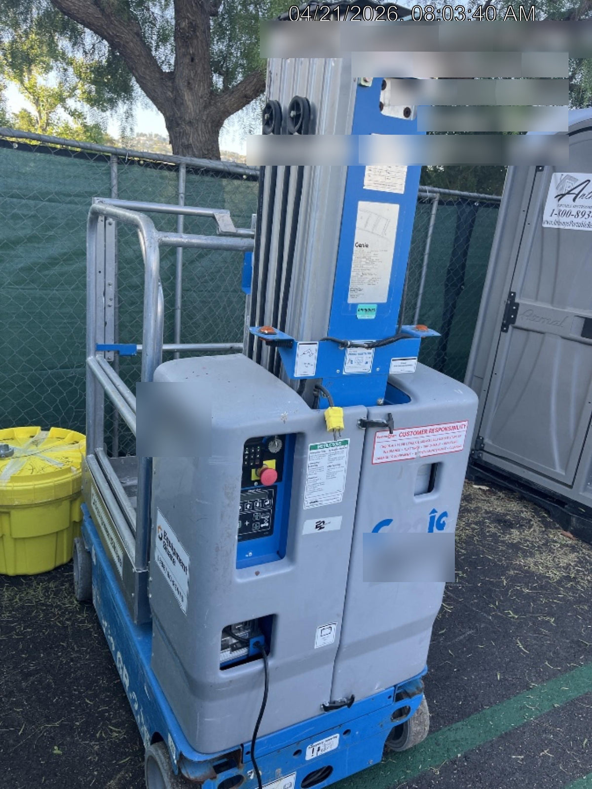 2019 GENIE GR-20
