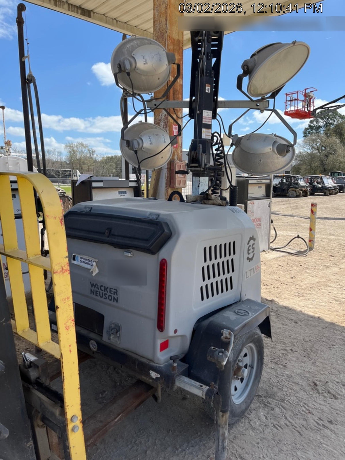 2018 Wacker Neuson LTV6L-MH Wacker Neuson LTV6L Mobile Light Tower w/Fuel Level Sensor Installed