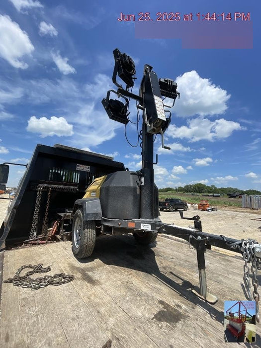 2022 Allmand NLV3GR (4) LED Light Fixture 350W, 23' Vertical Mast, 3kW Prime, Towable, ES Decals, T3