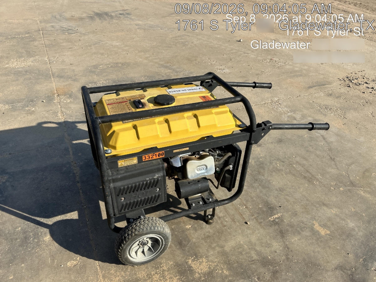 2023 Atlas Copco P6500W 5.5kW, AC390FD Gasoline Engine, Wheel & Handle Kit, (2) 120V Duplex 15A + (1) 120/240V 30A Twist Lock