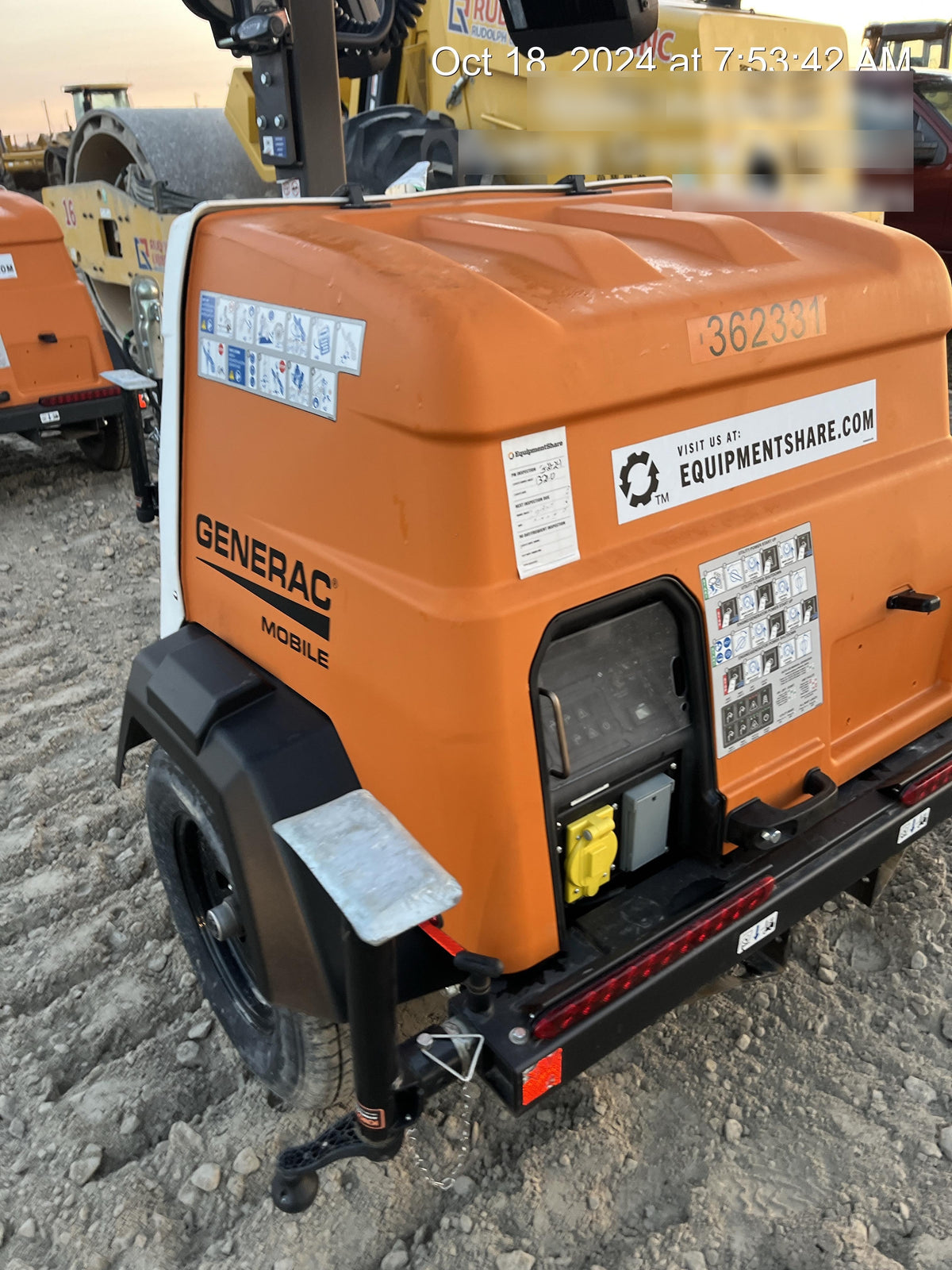 2023 Generac MLT2 Diesel, Flex Switch 120V Input, Powerzone Controller, 
(4) 320W LED Lights, 4kW Generator, 39.9 Gal Fuel Tank, 2" Ball, T3
