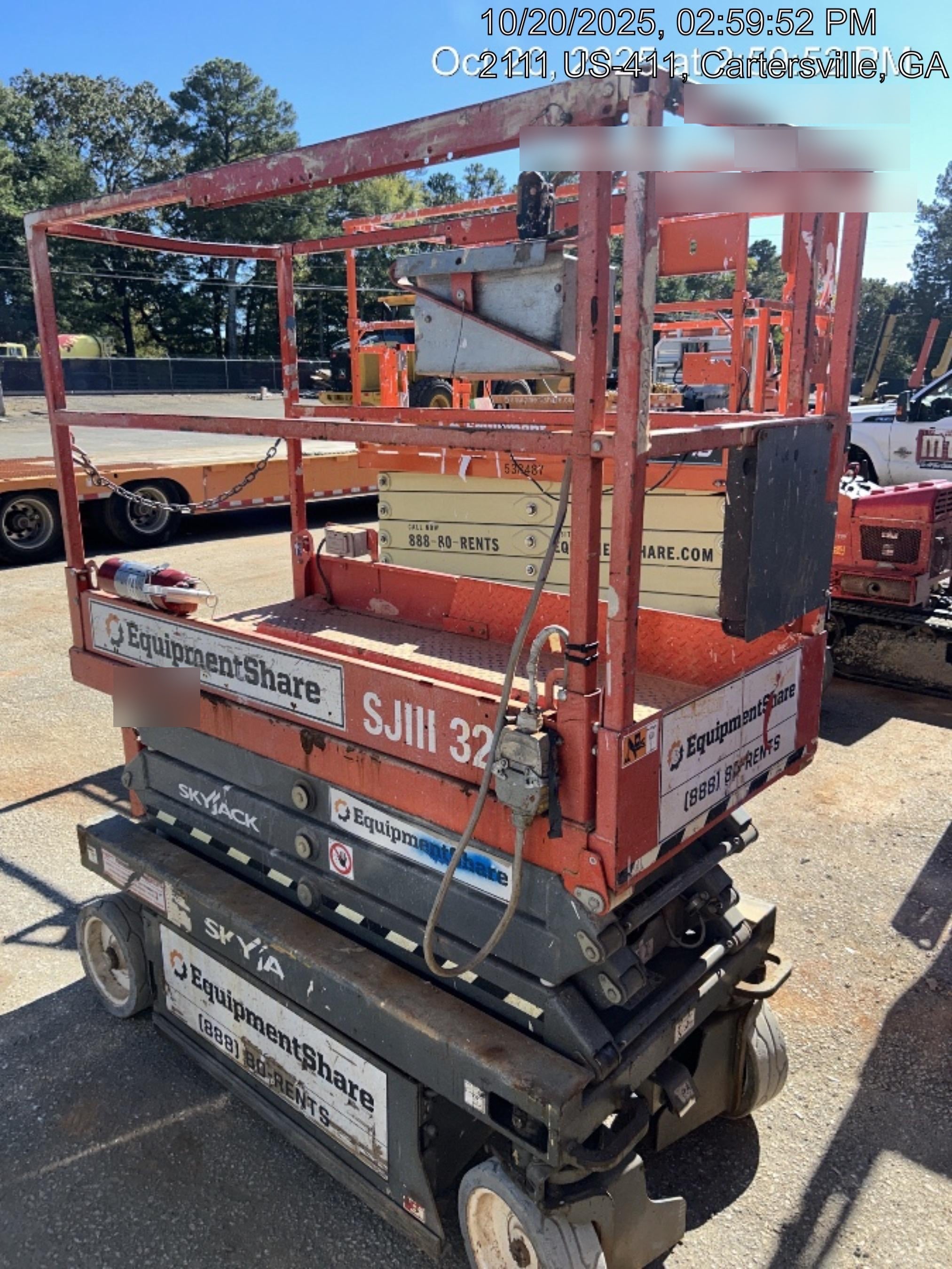 2019 Skyjack SJIII-3219 Standard Options, Trojan Batteries