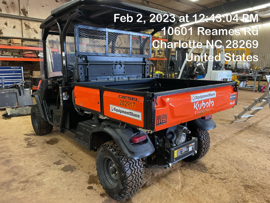 2022 Kubota RTV-X1140W-H Plastic Canopy, Windshield Acrylic Clear, LED Strobe Light, Wire Harness Kit, Back up Alarm