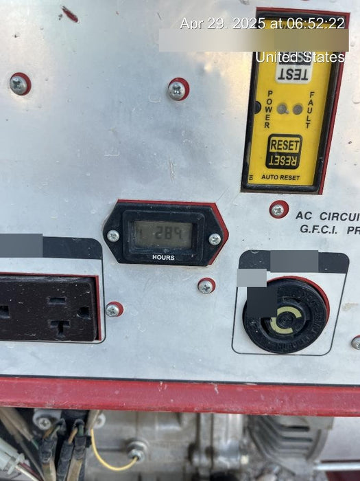 2020 Multiquip GA6HR Gen 6kW Honda GX340 GFCI Wheel Kit