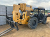 2019 JCB 510-56 Open ROPS, 74 HP, Solid Tires, Worklights, Beacon, Aux Hydraulics, Lifting Eye w/60" Carriage/60" Forks