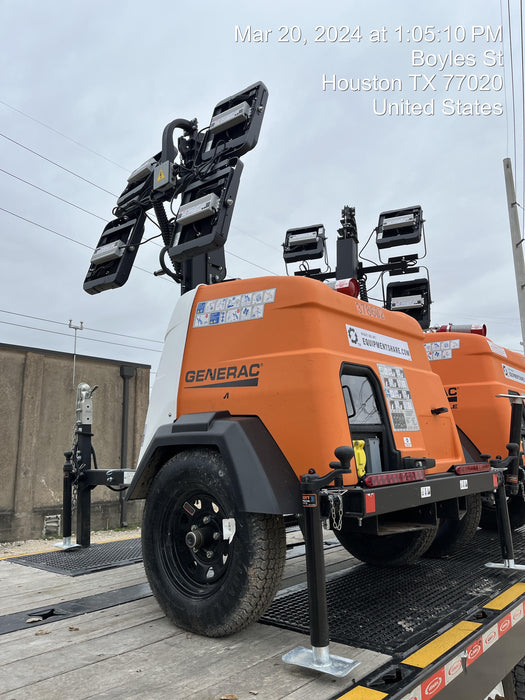 2023 Generac MLT2 Diesel, Flex Switch 120V Input, Powerzone Controller, 
(4) 320W LED Lights, 4kW Generator, 39.9 Gal Fuel Tank, 2" Ball, T3