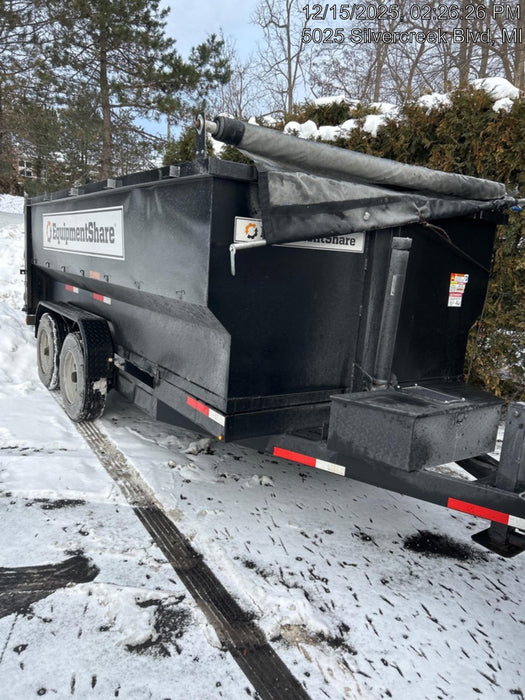 2024 TEXAS PRIDE TRAILERS 14'L x 7'W 5 Cu Yd Trunnion Hydraulic Dump