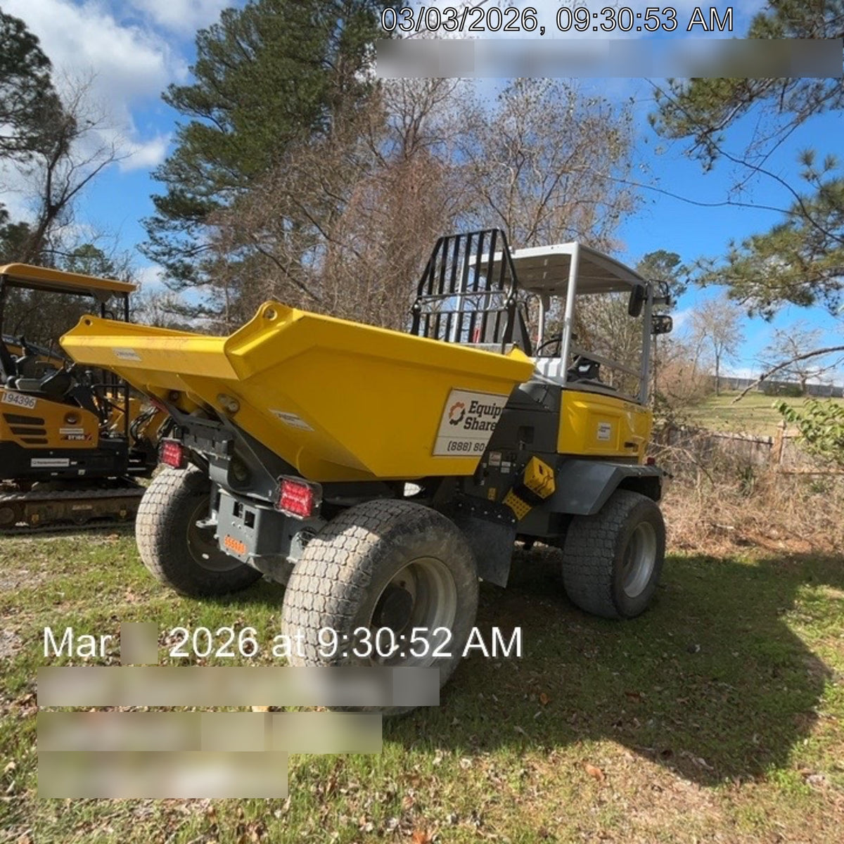 2025 WACKER NEUSON DV603 Canopy Turf Tires