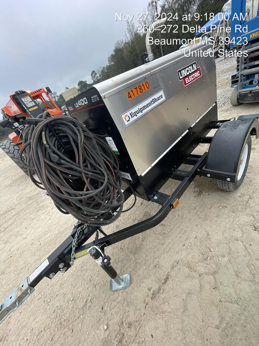 2024 Lincoln Electric LE400 Kubota V1505, Trlr, Cable Rack, Light Kit, ES Decals, T3