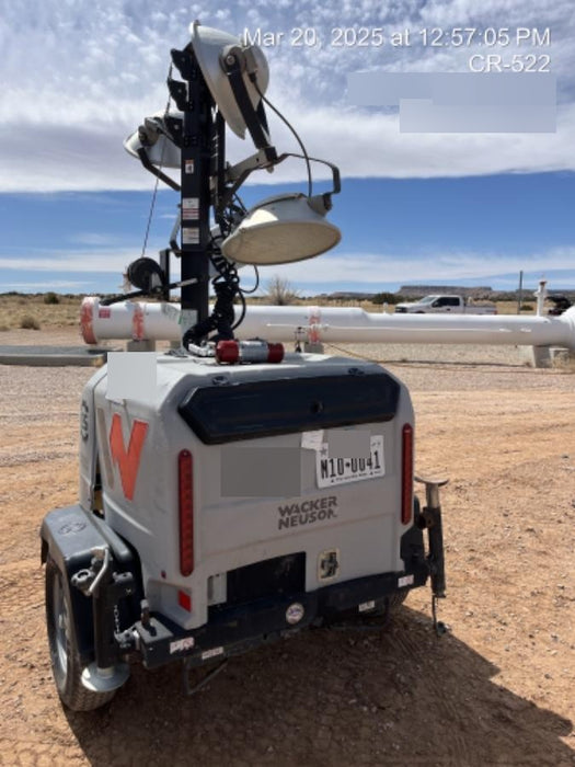 2018 Wacker Neuson LTV6L-MH Wacker Neuson LTV6L Mobile Light Tower w/Fuel Level Sensor Installed