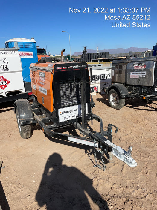 2021 Lincoln Electric Vantage 322 Vantage 322 Ready Pak 3 w/ Decals, ORANGE (includes trailer, cable rack, fender light kit) NO Telematics