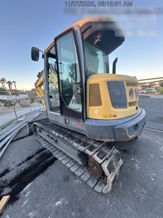 Wacker Neuson ET90 Enclosed Cab, Hybrid Tracks, Long Dipperstick, Bucket