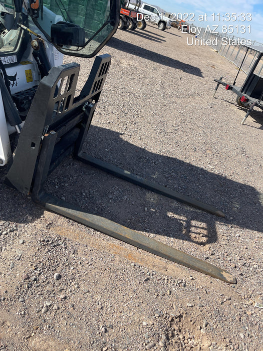 2021 FEMA 60" Skid Steer Forks FEMA