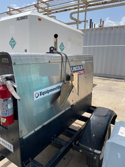 2019 Lincoln Electric Vantage 322 Welder Ready-Pak 3, Two wheel trailer, Fender and Light kit, Cable Rack