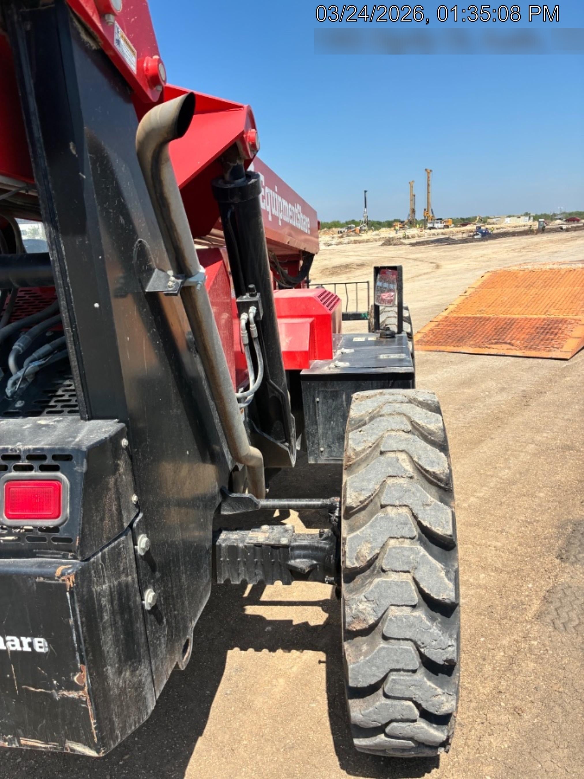 2019 Manitou MTA8044 74hp T4F, Cab/Heat/Air, Cab and Boom LED work lights, Auxiliary Hydraulics, Solid Tires, Amber strobe, Lift Hook 66" Carriage, 60" Forks