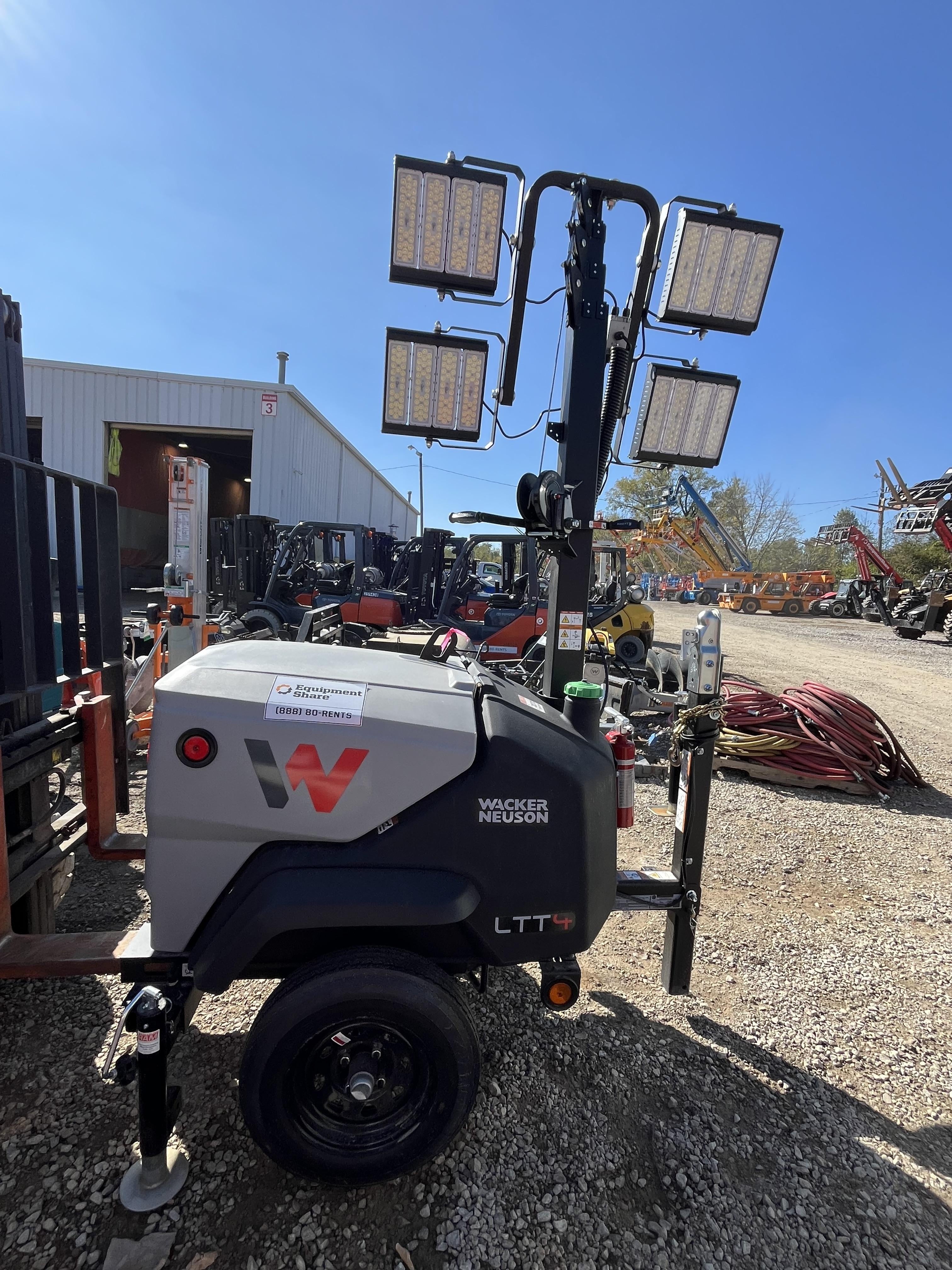 2024 Wacker Neuson LTT4 Diesel, Kohler KDW702, Deep Sea Controller, Auto Start, LED 320W, Bypass Outlet, T3