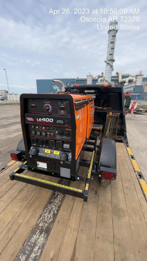 2023 Lincoln Electric LE400 Kubota V1505, Trlr, Cable Rack, Light Kit, ES Decals, T3
