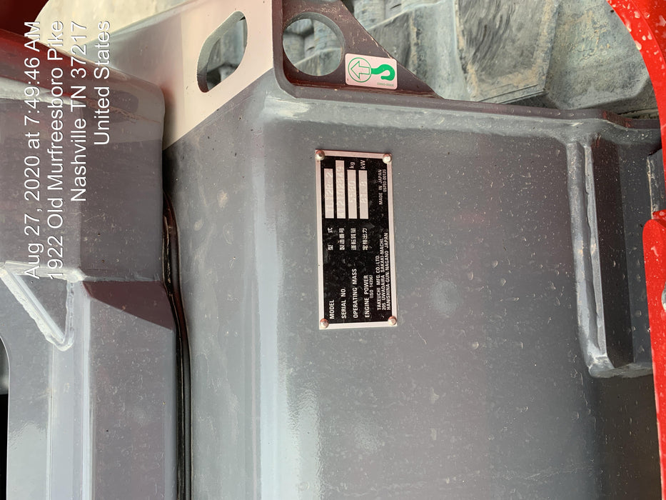 2020 Takeuchi TL12R2-R Canopy, 111hp, Manual QC