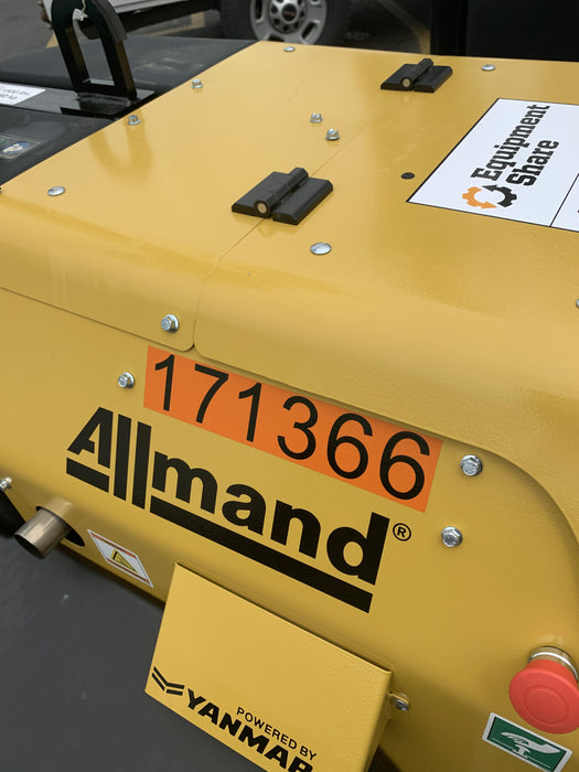 2021 Allmand NLV3GR (4) LED Light Fixture 350W, 23' Vertical Mast, 3kW Prime, Towable, Deep Sea L401, Leveling Jacks, Yanmar T4F 5.8hp