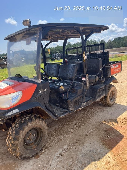 2021 Kubota RTV-X1140W-H Plastic Canopy, Windshield Acrylic Clear, LED Strobe Light, Wire Harness Kit, Back up Alarm