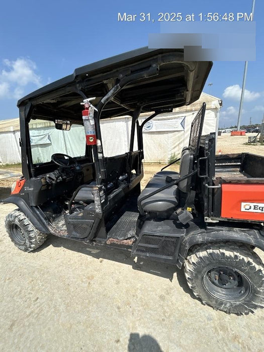 2019 Kubota RTV-X1140W-H 4wd Utility Cart, LED Strobe, Windshield Tempered Glass, Plastic Canopy, Wire Harness Kit, Backup Alarm