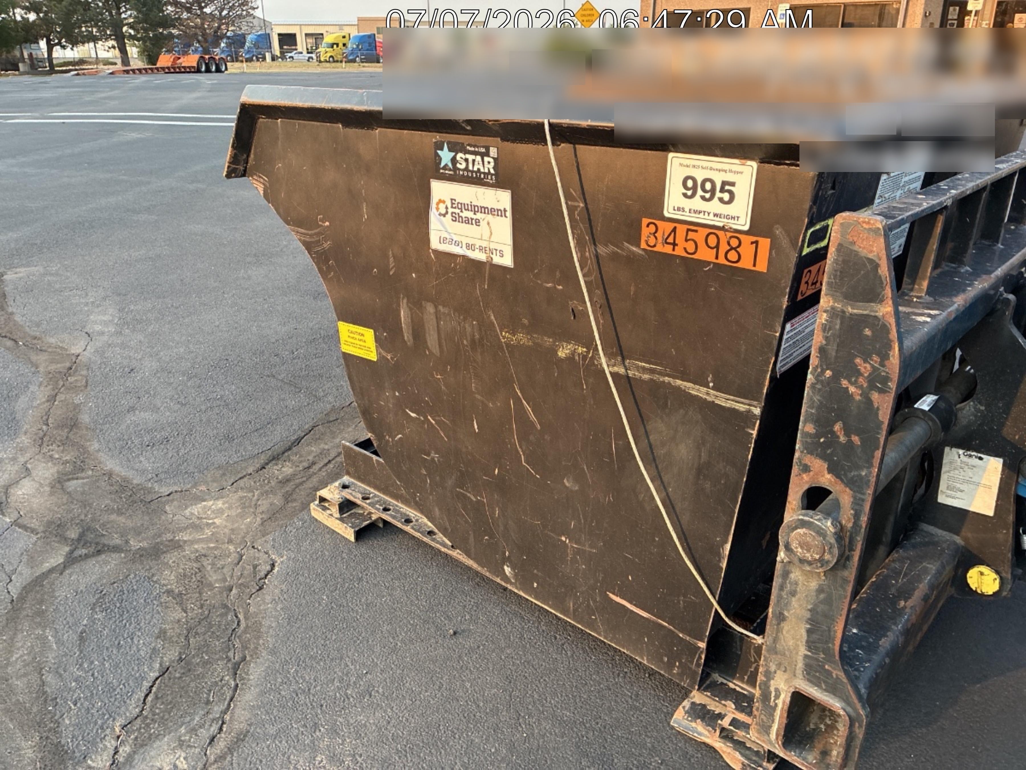 2023 STAR INDUSTRIES M-1820 - Self-Dump Hopper
