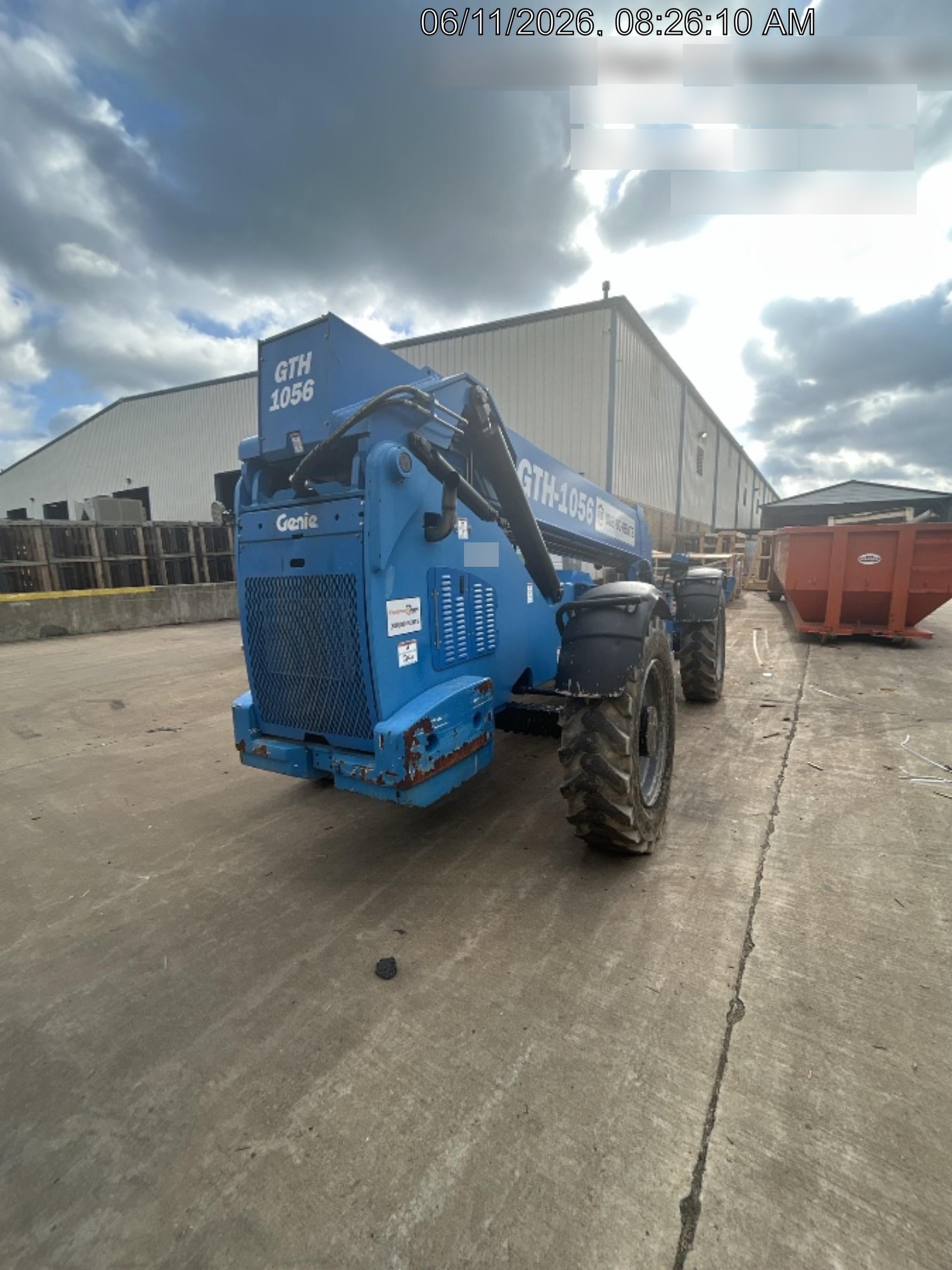 2019 Genie GTH-1056 Cab/Heat/AC, FF Tires, LED Work Lights, Beacon 60" QA Carriage, 60" Forks