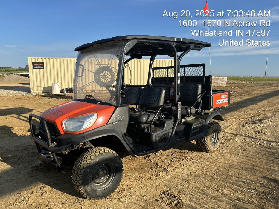 2022 Kubota RTV-X1140W-H Plastic Canopy, Windshield Acrylic Clear, LED Strobe Light, Wire Harness Kit, Back up Alarm