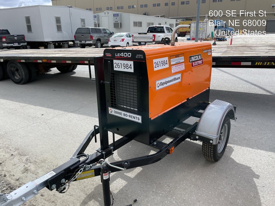 2022 Lincoln Electric LE400 Kubota V1505, Trlr, Cable Rack, Light Kit, ES Decals, T3