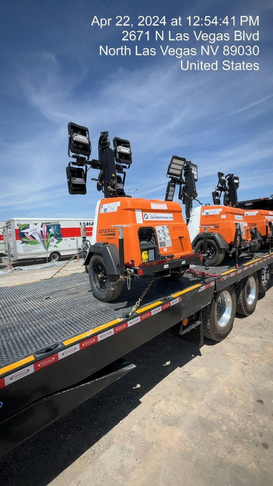 2023 Generac MLT2 Diesel, Flex Switch 120V Input, Powerzone Controller, 
(4) 320W LED Lights, 4kW Generator, 39.9 Gal Fuel Tank, 2" Ball, T3