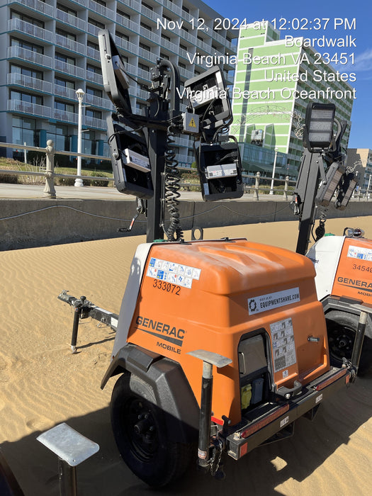 2023 Generac MLT2 Diesel, Flex Switch 120V Input, Powerzone Controller, (4) 320W LED Lights, 4kW Generator, 39.9 Gal Fuel Tank, 2" Ball, T3