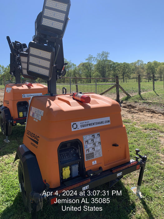 2024 Generac MLT2 Diesel, Flex Switch 120V Input, Powerzone Controller, 
(4) 320W LED Lights, 4kW Generator, 39.9 Gal Fuel Tank, 2" Ball, T3