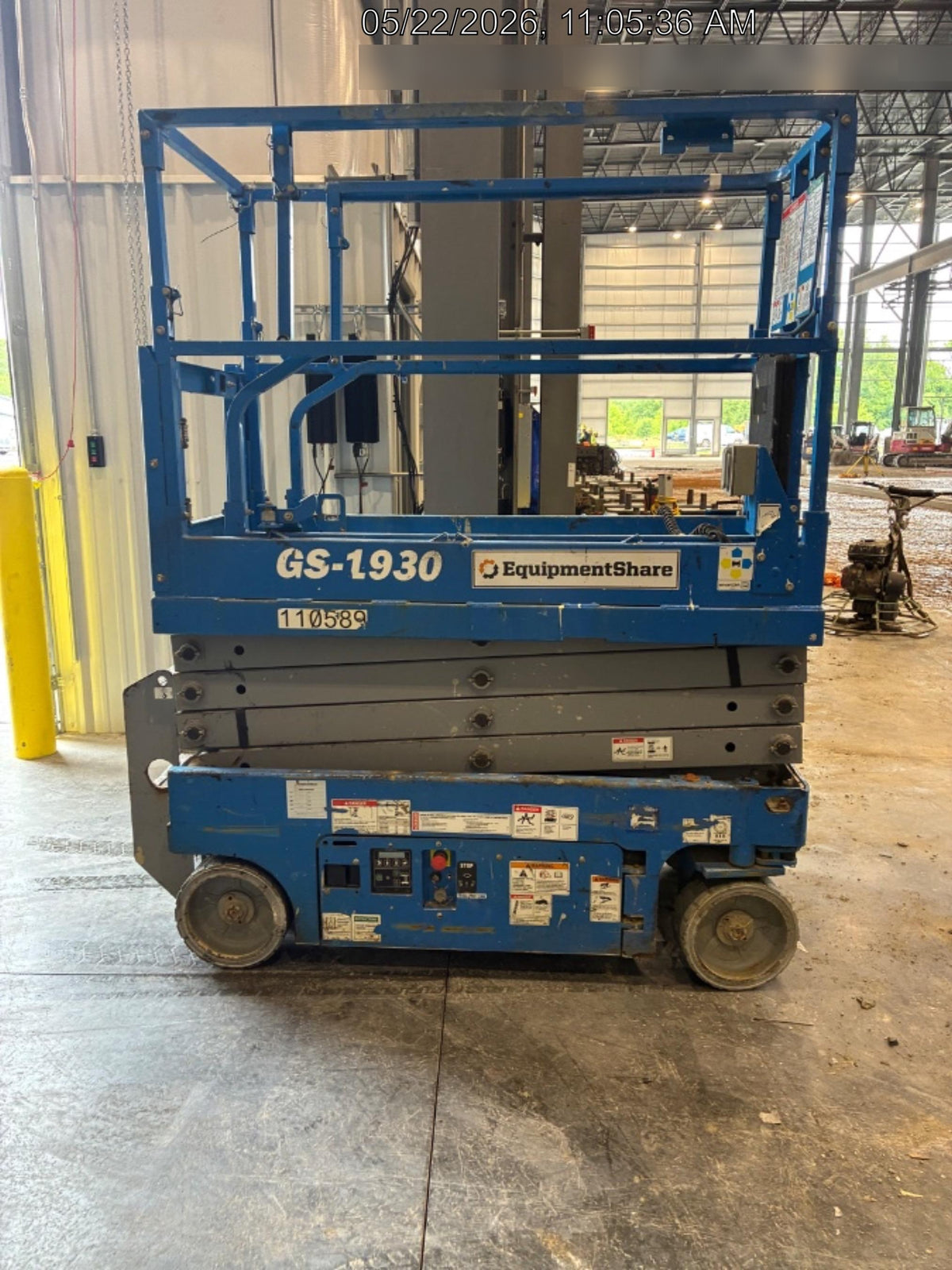 2020 Genie GS-1930 Solid Non Marking Tires, Beacon, Folding rails with half height swing gate