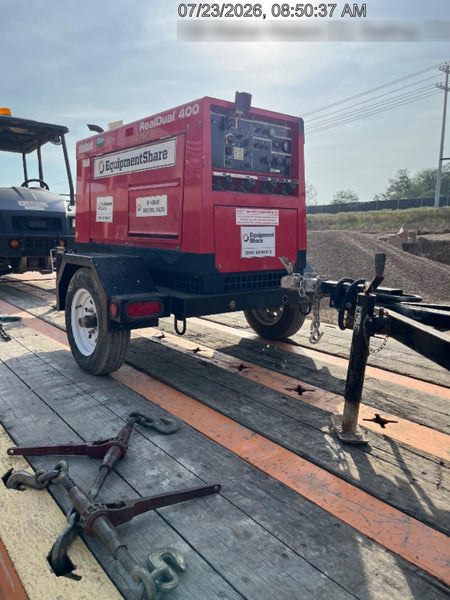 2022 Shindaiwa DGW400MDL Kubota D902 Engine, 23 HP, Dual Op Welder, Wire, Arc, Droop Stick, Tig, and CC Stick Functionality, Simulphase, 3 Phase and 1 Phase Gen Output, Single Axle NB Trlr, Slr Trckl Chrg 12V 12W, Fire Ext
