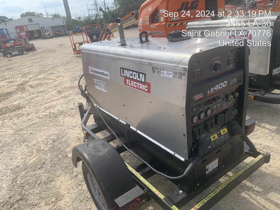 2024 Lincoln Electric LE400 Kubota V1505, Trlr, Cable Rack, Light Kit, ES Decals, T3