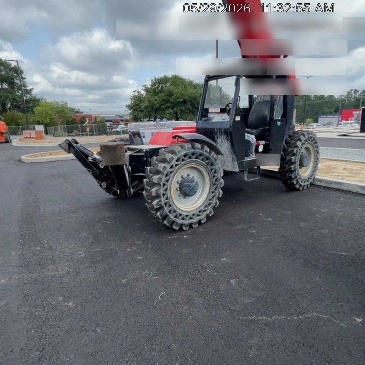 2019 Manitou MTA10055 Canopy, 120 HP, Solid Tires, Work Lights, Lift Hook, Auxiliary Hydraulics 66" Carriage and 60" Forks