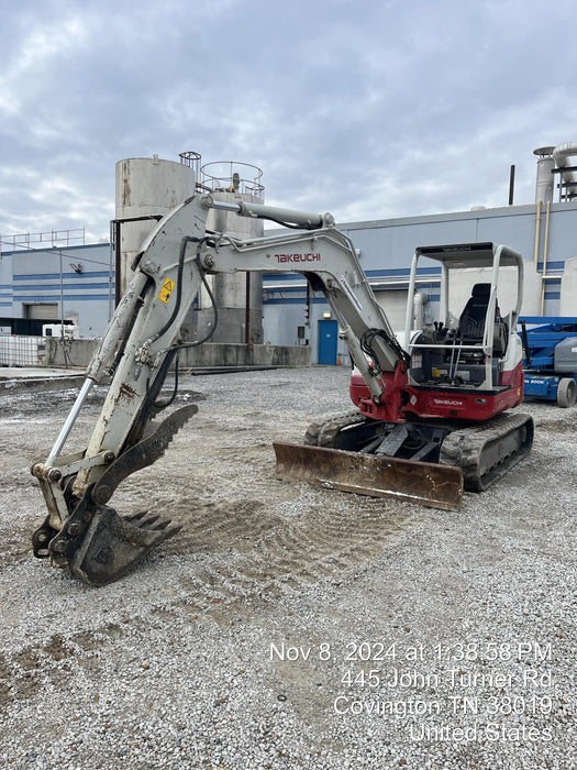 2019 Takeuchi TB260 Takeuchi TB260 Canopy w/Rubber Tracks, Auxiliary Hydraulics, Standard Blade, Manual QC